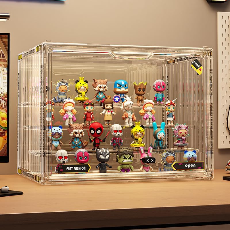Amazon.com: BOHOIDEE 4 Tiers Clear Display Case for Figures